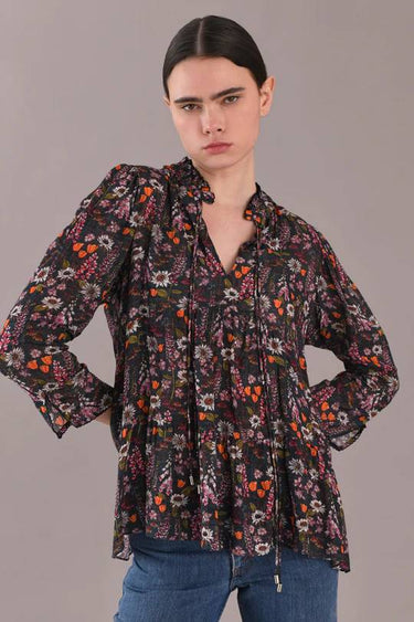 Donna Top in Valdes Navy-Top-Chufy-Debs Boutique
